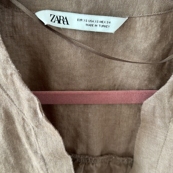 NWOT Zara linen top loose fit - Picture 2 of 5